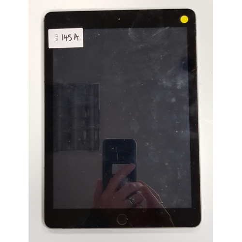 145A - APPLE IPAD 5th GENERATION- A1822 
serial number GCGV1X8CHCF9. NOT Apple account locked. 
Note: It is... 