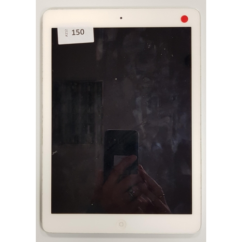 150 - APPLE IPAD AIR - A1474 - WIFI  
serial number DQTN3H4UFK14. Apple account locked. 
Note: It is the b... 