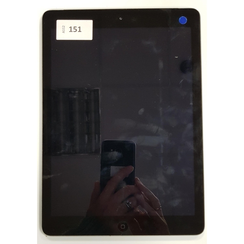 151 - APPLE IPAD AIR - A1475 - WIFI & CELLULAR 
serial number DMQM7958F4YF; IMEI 351977061986463. Apple ac... 