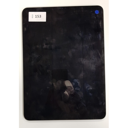 153 - APPLE IPAD PRO 11 INCH (2nd GENERATION) - A2228 - WIFI  
serial number DMPCLBK4PTRF. Apple account l... 