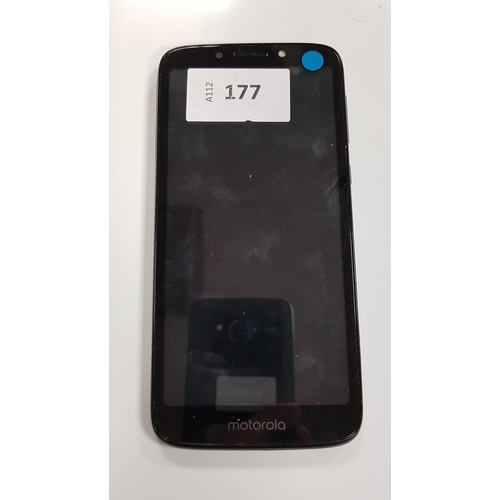 177 - MOTOROLA E5 PLAY 
model XT1920-15; IMEI 355532090330088; Google Account Locked.
Note: It is the buye... 