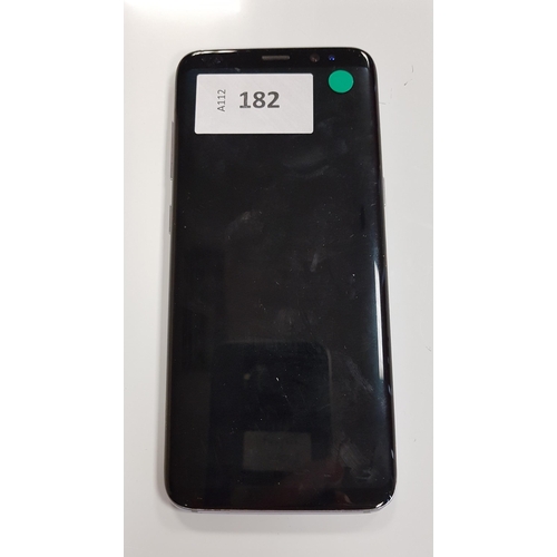 182 - SAMSUNG GALAXY S8
model SM-G950F; IMEI 354626095848192; S/N RF8JC1D8Y3V; Google Account Locked.
Note... 