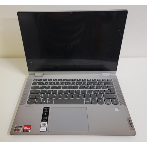 230 - LENOVO IDEAPD FLEX 5
model 81X2; serial number R912HW9F; wiped. Damage to one corner and scratches t... 