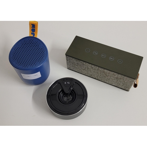 238 - THREE WIRELESS BLUETOOTH SPEAKERS
including Jam Chill Out waterproof speaker and Fresh 'n Rebel Rock... 