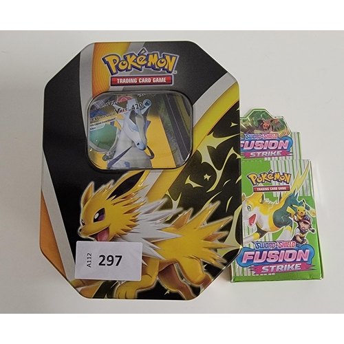 297 - BOXED POKEMON TRADING CARD GAME 
and additional cards
Note: The game has been played so we cannot gu... 