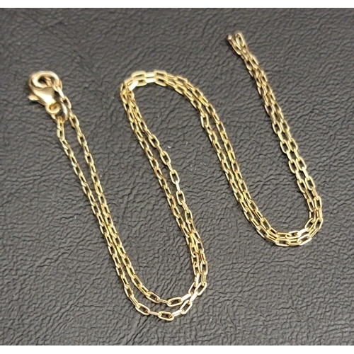 108 - NINE CARAT GOLD NECK CHAIN
approximately 2.3 grams and 41cm long