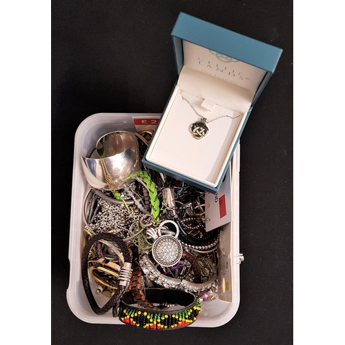 151 - SELECTION OF COSTUME JEWELLERY
including boxed Celtic Lands necklace, stone-set jewellery, beaded je... 