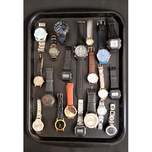 181 - SELECTION OF LADIES AND GENTLEMEN'S WRISTWATCHES
including Fossil, Casio, Mathey Tissot, Sekonda, Ol... 