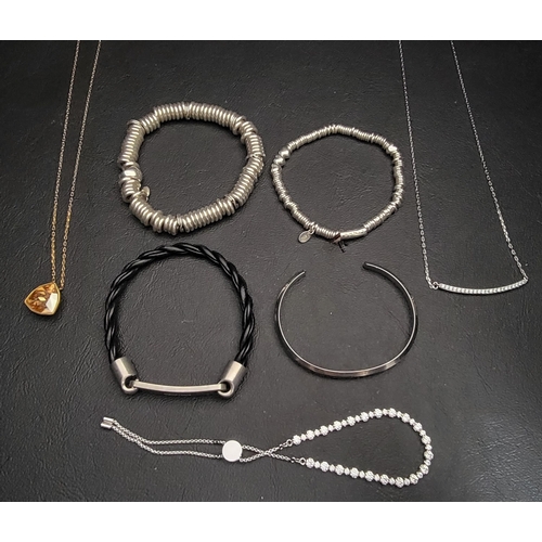 209 - SELECTION OF FASHION JEWELLERY
comprising three pieces of Swarovski jewellery including a Silver Whi... 