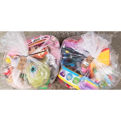 63A - TWO BAGS OF TOYS AND GAMES
including soft toys, games