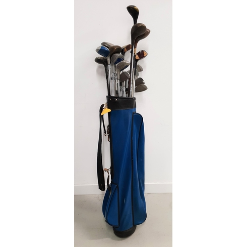 350 - SET OF VINTAGE GOLF CLUBS
including a sand wedge, putter, 2, 3, 4, 5, 6, 9 and 10 irons and eleven d... 