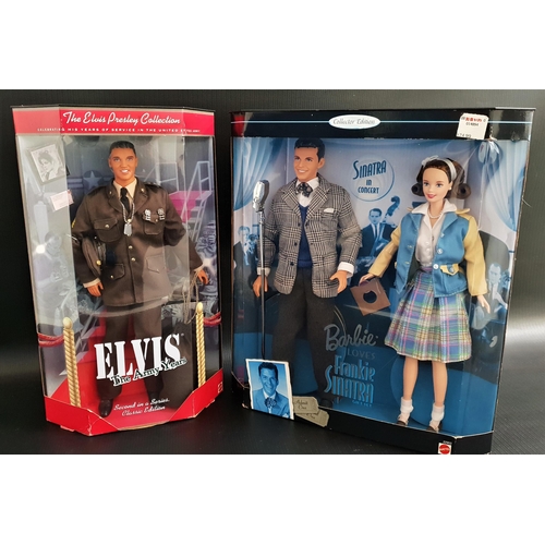 400 - THE ELVIS PRESLEY COLLECTION DOLL
Elvis the army years, boxed, together with Barbie Loves Frankie Si... 