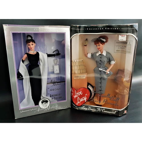 401 - AUDREY HEPBURN DOLL
as Holly Golightly from Breakfast At Tiffany's, together with Lucille Ball from ... 