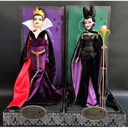 404 - TWO DISNEY VILLIANS FIGURES
comprising the Evil Queen and Maleficent, both in perspex boxes (2)