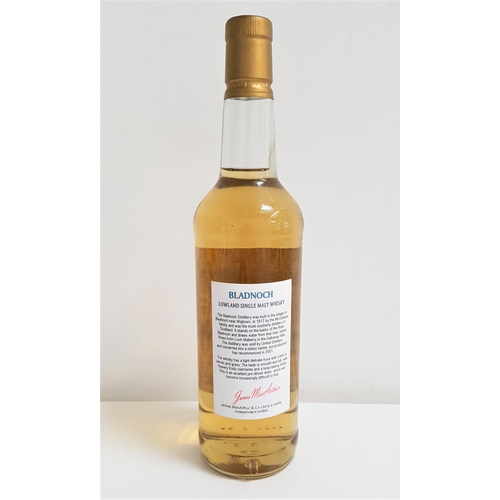 467 - BLADNOCK 10 YEAR OLD LOWLAND SINGLE MALT SCOTCH WHISKY
from James MacArthur's Fine Malt selection. 7... 