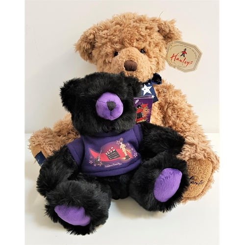 382 - HAMLEYS OF LONDON TEDDY BEAR
with Hamleys embroided to his foot and a blue ribbon around his neck, i... 