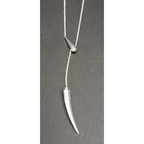 91 - SHAUN LEANE SABRE DECO LONG DROP NECKLACE 
the silver lariat necklace created by a judge on BBC All ... 