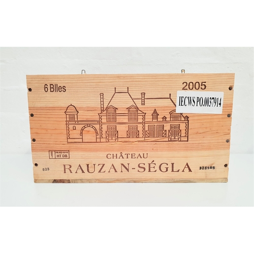 433 - CHATEAU RAUZAN SÉGLA MARGAUX 2005
6 bottles, Grande Cru Classe, in original wooden case, 75cl and 13... 