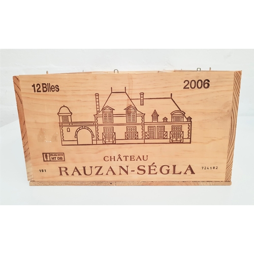 434 - CHATEAU RAUZAN SÉGLA MARGAUX 2006
12 bottles, Grande Cru Classe, in original wooden case, 75cl and 1... 