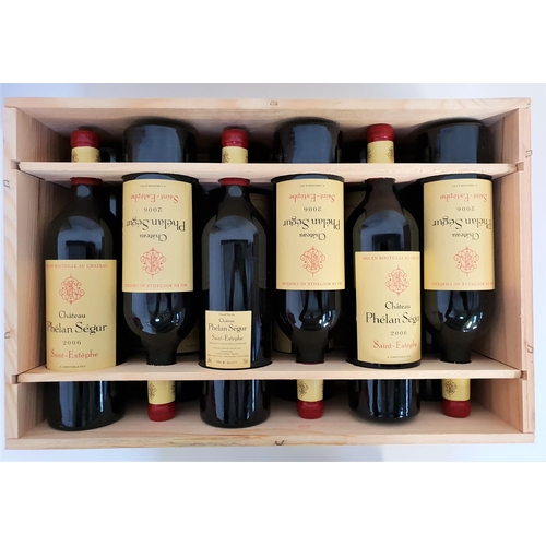 444 - CHATEAU PHELAN SEGUR SAINT-ESTEPHE 2006
12 bottles, in original wooden case, 75cl and 13%