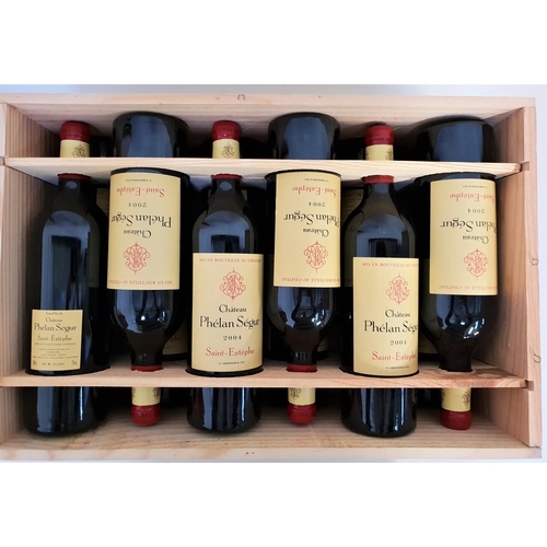 445 - CHATEAU PHELAN SEGUR SAINT-ESTEPHE 2004
12 bottles, in original wooden case, 75cl and 13%