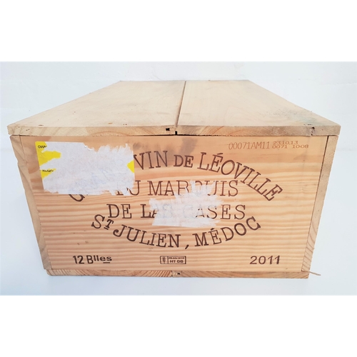 450 - GRAND VIN DE LEOVILLE DU MARQUIS DE LAS CASES SAINT-JULIEN-MEDOC 2011
12 bottles, in original wooden... 