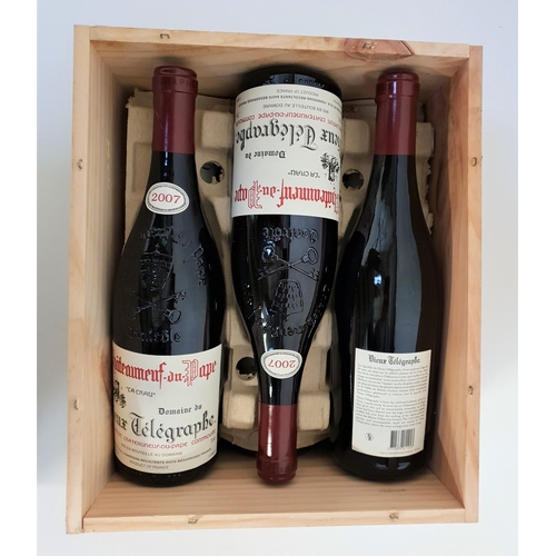 453 - CHATEAUNEUF-DU-PAPE 'LA CRAU' 2007
6 bottles, Domaine du Vieux Telegraph, in original wooden case, 7... 