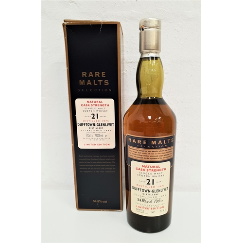 464 - RARE MALTS DUFFTOWN GLENLIVET 21 YEAR OLD SINGLE MALT SCOTCH WHISKY
distilled 1975, limited edition ... 