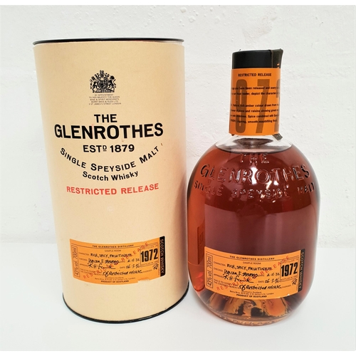 465 - GLENROTHES RESTRICTED RELEASE 1972 SINGLE SPEYSIDE MALT SCOTCH WHISKY
bottled 1996, 700ml and 43%, l... 