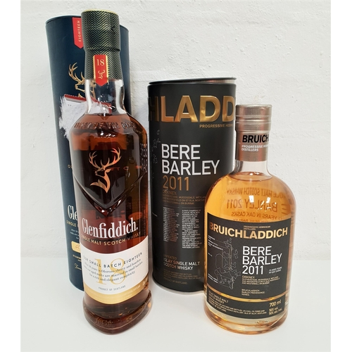 469 - TWO BOTTLES OF SINGLE MALT SCOTCH WHISKY
comprising one bottle of Glenfiddich Small Batch 18 year ol... 