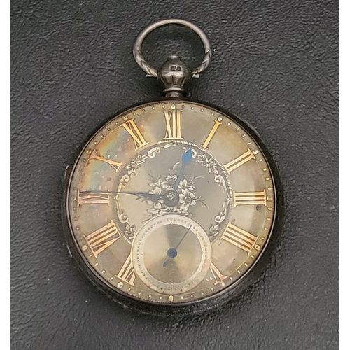 113 - VICTORIAN SILVER PLATED POCKET WATCH
the silvered dial with Roman numerals, subsidiary seconds dial,... 