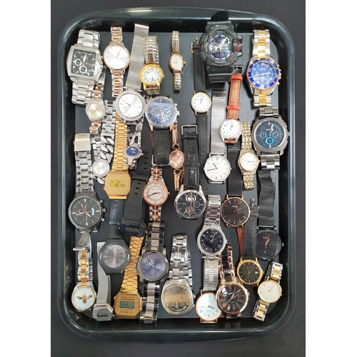 175 - SELECTION OF LADIES AND GENTLEMEN'S WRISTWATCHES
including Michael Kors, Boss, Fossil, Parfois, Raid... 