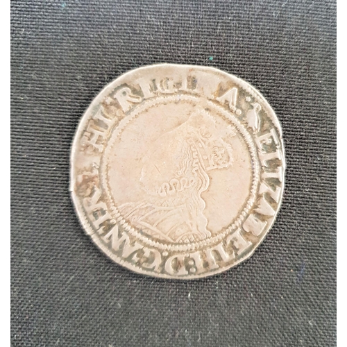 416 - ELIZABETH I SECOND ISSUE SHILLING 1560-61
with mm Marlett mintmark 
Note: sold with Spink & Son rece... 