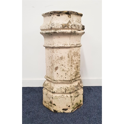 286 - VICTORIAN STONEWARE CHIMNEY POT
with a shaped body, 76.5cm high