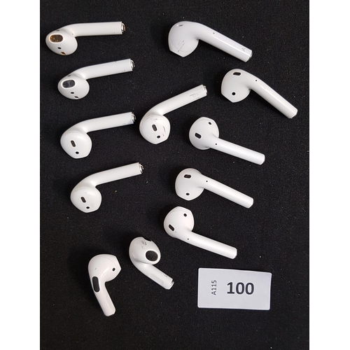 100 - SELECTION OF APPLE AIRPODS AND OTHER SIMILAR EARBUDS (12)