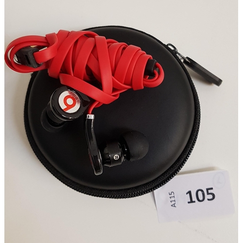 105 - PAIR OF BEATS IN EAR HEADPHONES
in case