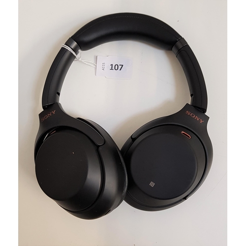 107 - PAIR OF SONY WH-1000XM3 ON-EAR WIRELESS NOISE CANCELLING HEADPHONES