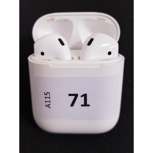 71 - PAIR OF APPLE AIRPODS 2ND GENERATION
in Lightning charging case