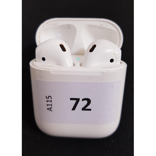 72 - PAIR OF APPLE AIRPODS 2ND GENERATION
in Lightning charging case