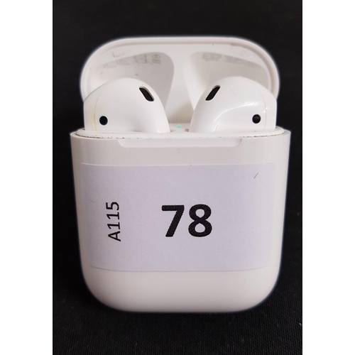 78 - PAIR OF APPLE AIRPODS 2ND GENERATION
in Lightning charging case