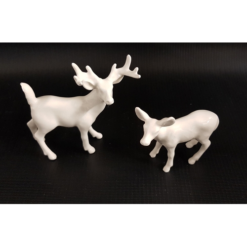 190 - DEE PUDDY PORCELAIN STAG AND HIND
8cm and 6.5cm high, both boxed