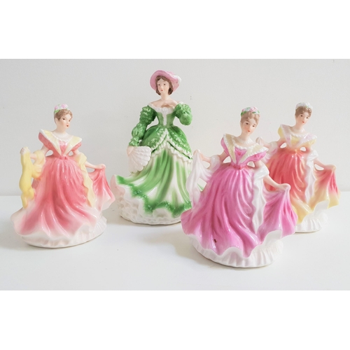 194 - FOUR LEONARDO COLLECTION FIGURINES
including Gemma, 20.5cm high, Isabel, 16cm high and two Rebecca's... 