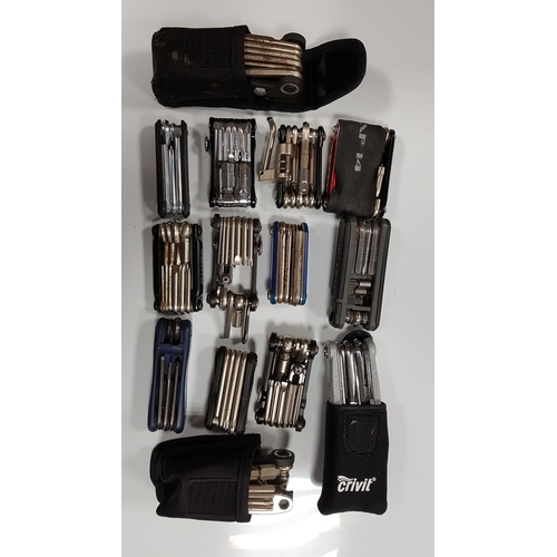 251 - FOURTEEN BIKE TOOLS 
of various sizes, including Toppeak, Bird, Lezyne