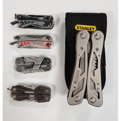 252 - FIVE MULTI-TOOLS 
including Gerber and Stanley
Note: You must be over the age of 18 to bid on this l... 