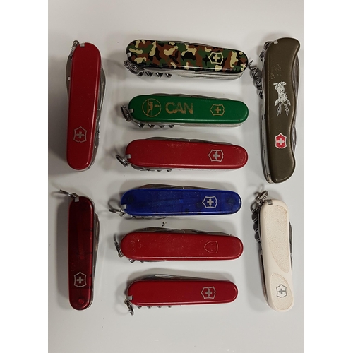 258 - NINE VITRINOX SWISS ARMY KNIVES
of various designs and sizes
Note: You must be over the age of 18 to... 