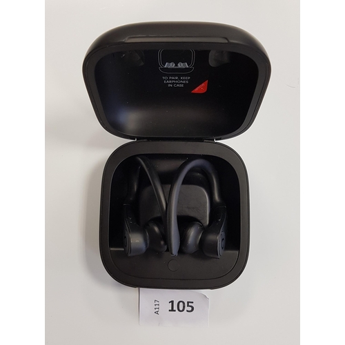 105 - BEATS POWERBEATS PRO WIRELESS HEADPHONES
in charging case