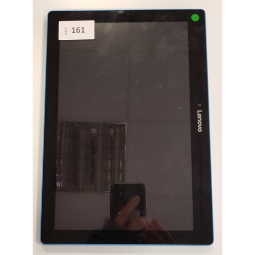 161 - LENOVO TABLET
model TB-X103F, serial number HA0R1NV4, Google account locked
Note: It is the buyer's ... 