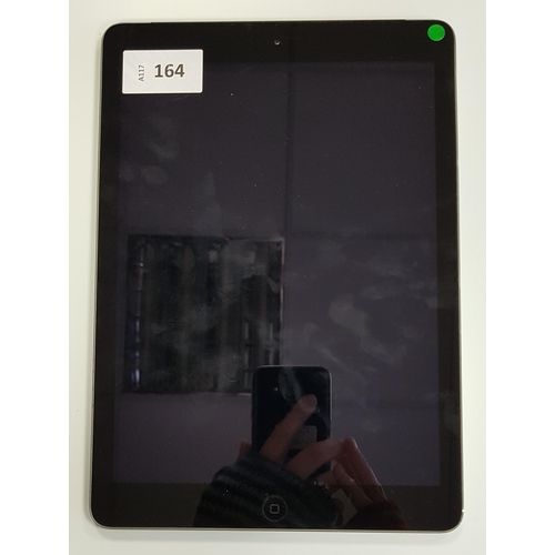 164 - APPLE IPAD AIR - A1475 - WIFI & CELLULAR 
serial number DMPLPJGLFKYC, IMEI 35877205413633. Apple acc... 