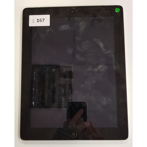 167 - APPLE IPAD 2 - A1396 - GSM MODEL
serial number DN6G5RXDDFJ3, IMEI 012801003998165. Apple account loc... 