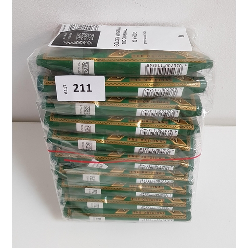 211 - 10x 50g POUCHES OF GOLDEN VIRGINIA TOBACCO
Note: You must be over the age of 18 to bid on this lot.